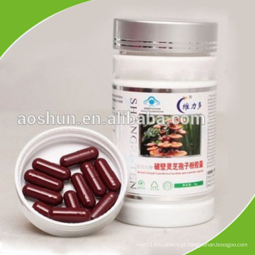100% puro e chinês Herbal Medicine Ganoderma Lucidum Spores Cápsulas